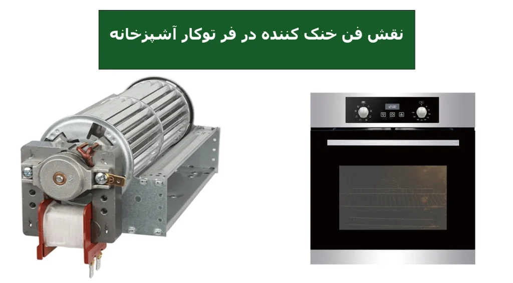 نقش فن خنک‌ کننده در فر توکار آشپزخانه